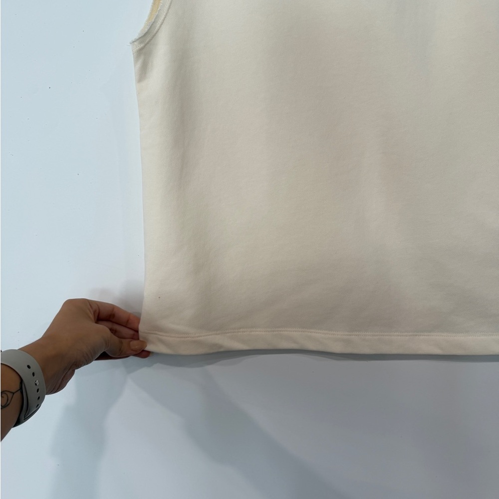 Fabletics Cream Muscle Tee - Picture 5 of 9